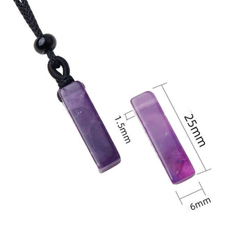Crystal Pendant Necklace – 25mm Gemstone Mix, 55cm Unisex