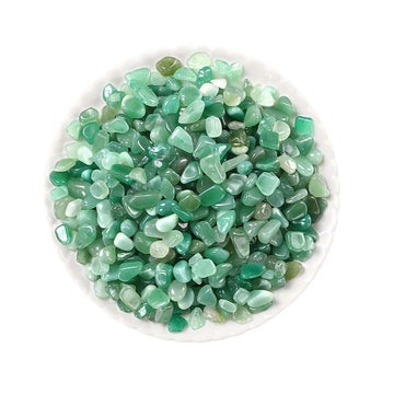 Green Aventurine Crystal Chips – 3–12mm Cleansing Stones