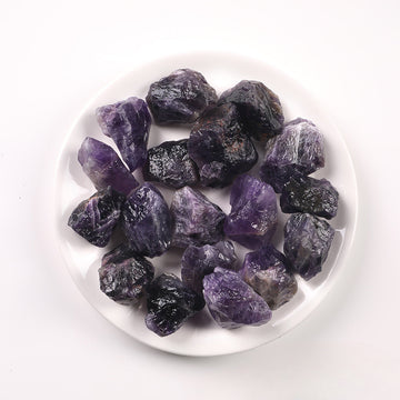 Natural Deep Amethyst Raw Stone – 1–5cm Spiritual and Protective Crystal
