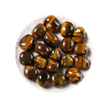 Natural Tiger Eye Tumble Stone – 1–3cm for Protection and Confidence