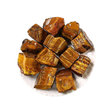 Natural Tiger Eye Raw Stone – 1–5cm Healing and Grounding Crystal