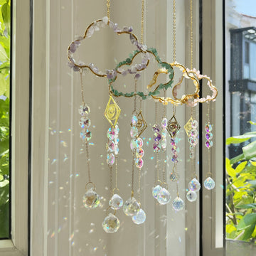 Cloud Crystal Sun Catcher Wind Chime – Hanging Window Decor