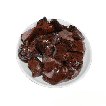 Natural Mahogany Obsidian Raw Stone โ 2โ5cm Protection and Grounding