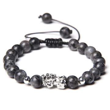 Pi Xiu Wealth Bracelet – Adjustable Braided Stone Gift for Him