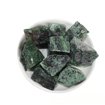 Raw Green Quartz Crystal Chips