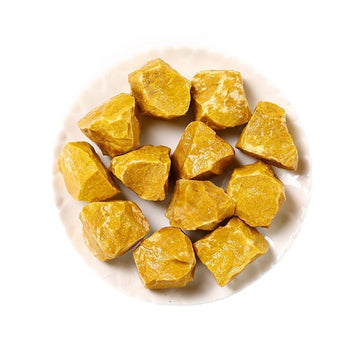 Natural Yellow Dongling Jasper Raw Stone – 1–5cm Healing and Grounding Crystal