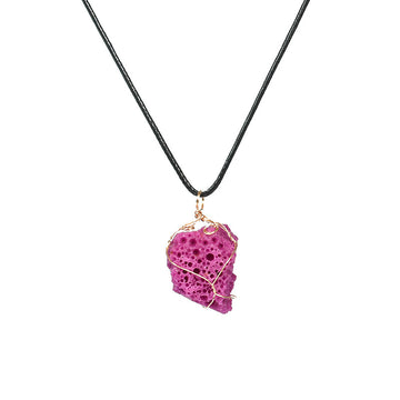 Purple Cobaltoan Calcitate During Necklace