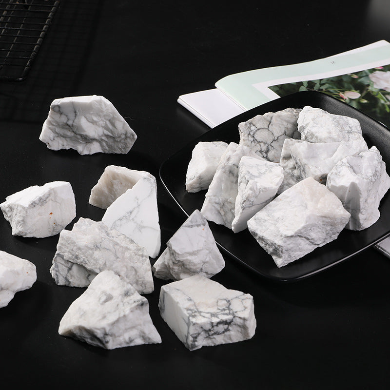 Natural White Turquoise Raw Stone – 2–5cm for Energy Healing