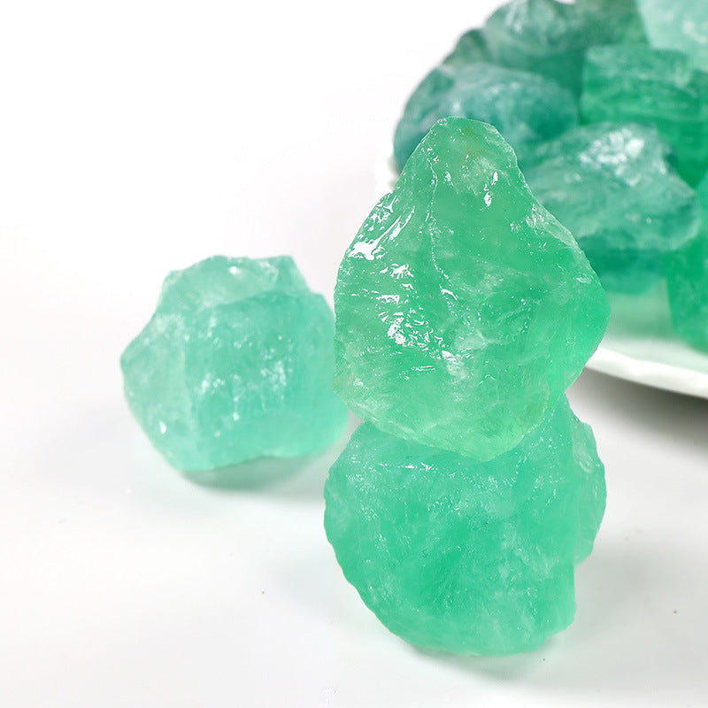 Natural Green Fluorite Crystal – Raw Healing Stone (1–5cm)