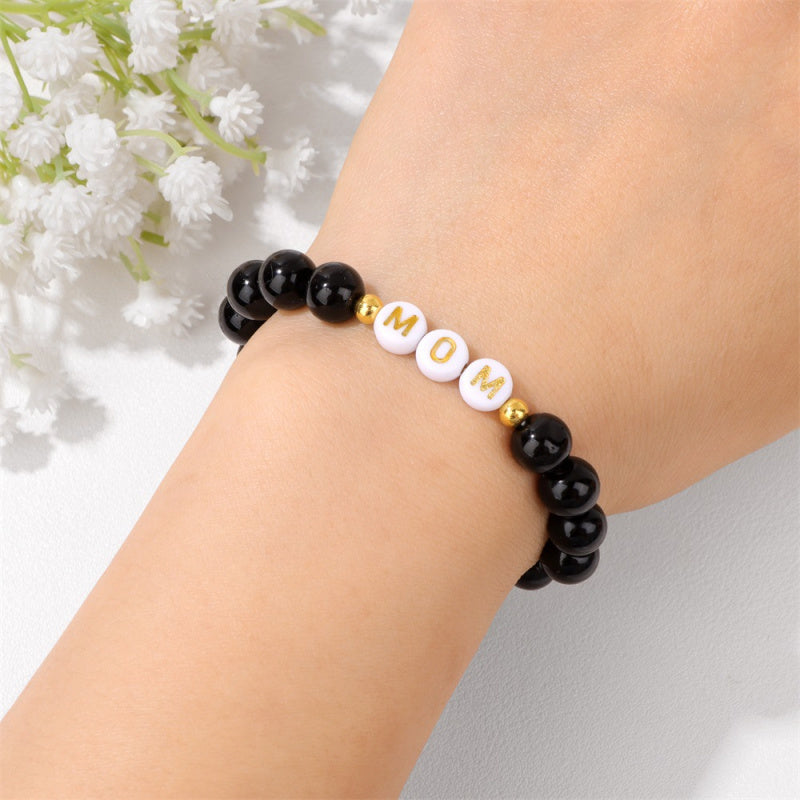 Mother’s Day MOM Bracelet – Purple Emperor Stone, Butterfly Charm