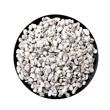 Natural White Turquoise Chips Demagnetizing Stone - 3-12mm