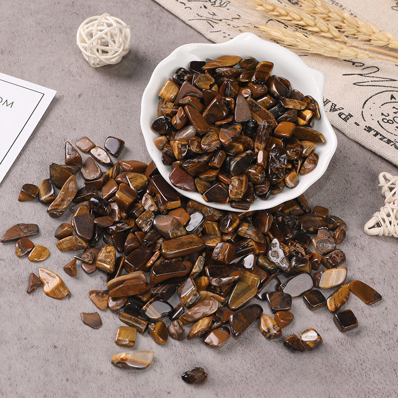 Natural Tiger Eye Cleansing Stones – 3–20mm Grounding and Purification