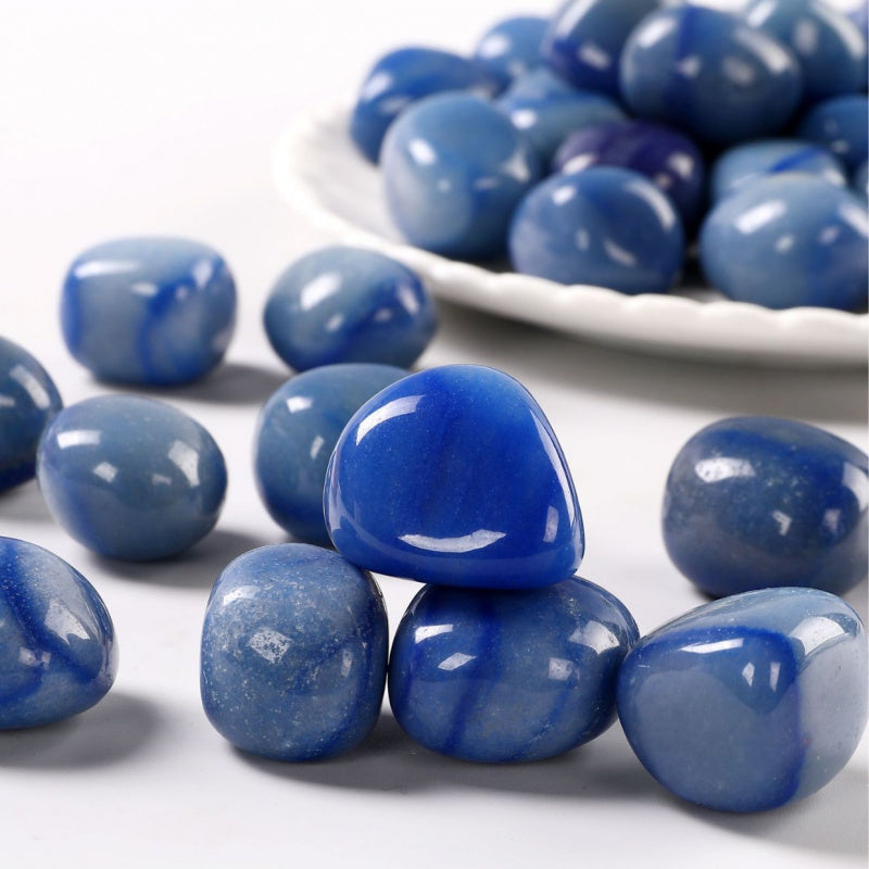 Blue Aventurine Tumbled Stones – 1–3cm Natural Polished Crystals