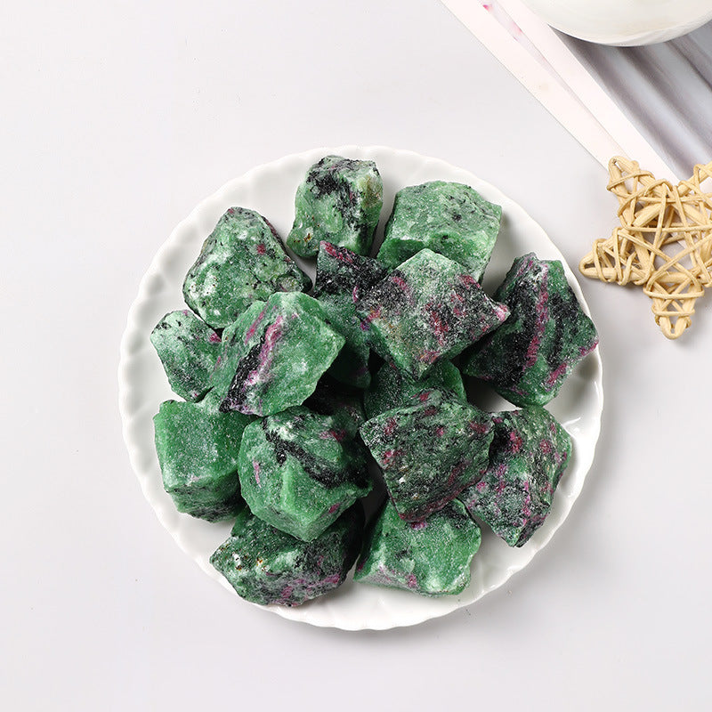 Raw Ruby Zoisite Stones – 1–5cm Natural Aroma Diffuser Crystals