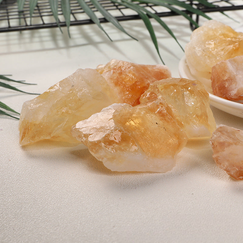 Natural Raw Citrine Crystal Stone | Golden Quartz for Healing & Energy