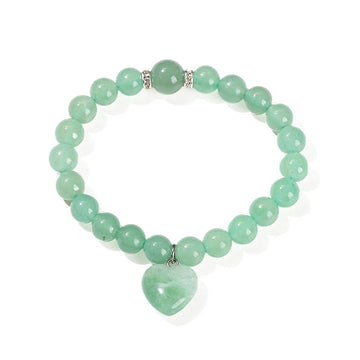 Unisex Healing Crystal Bracelet – Jade, Aventurine, Tiger Eye