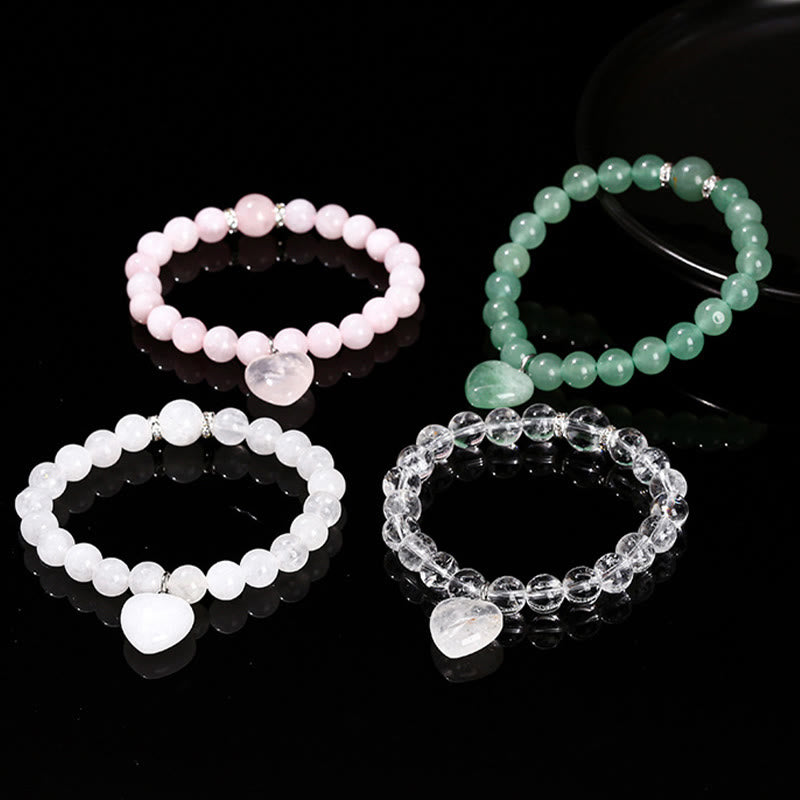 Unisex Healing Crystal Bracelet – Jade, Aventurine, Tiger Eye