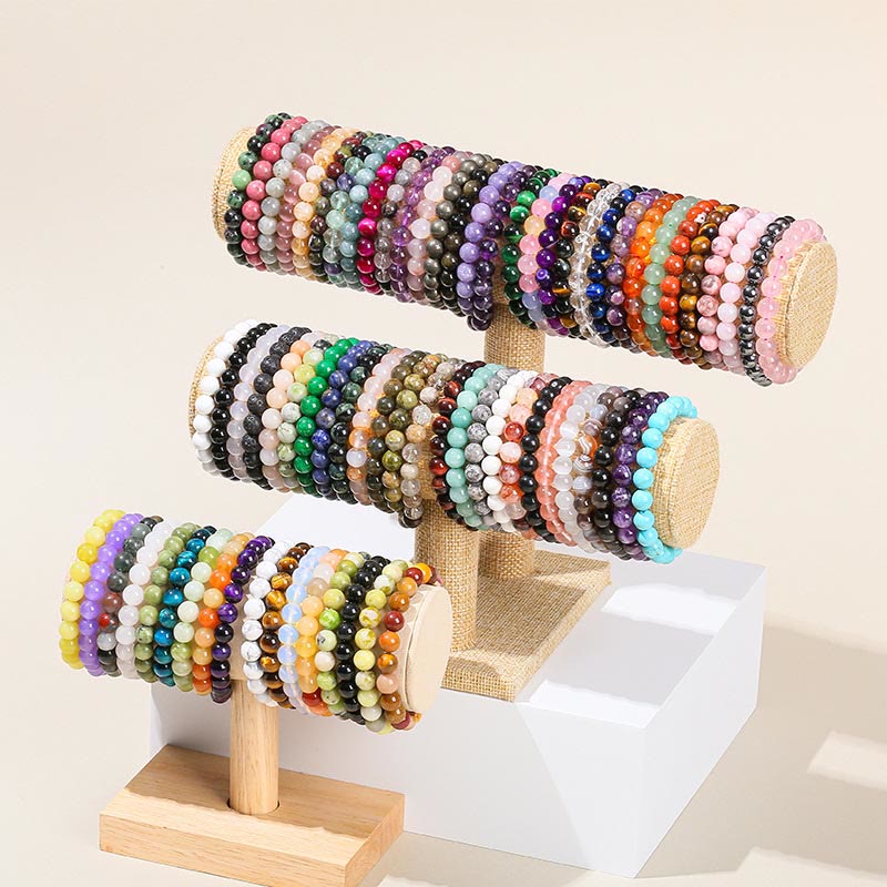 Buddha Stones Various Crystal Stone Amethyst Green Aventurine Rose Quartz Healing Bracelet Bracelet BS main