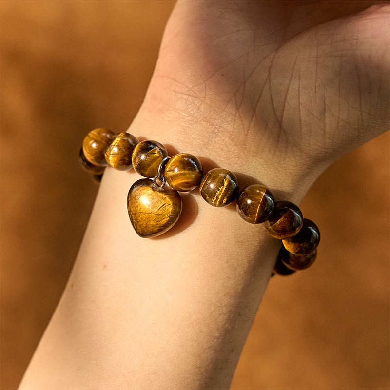 Unisex Healing Crystal Bracelet – Jade, Aventurine, Tiger Eye