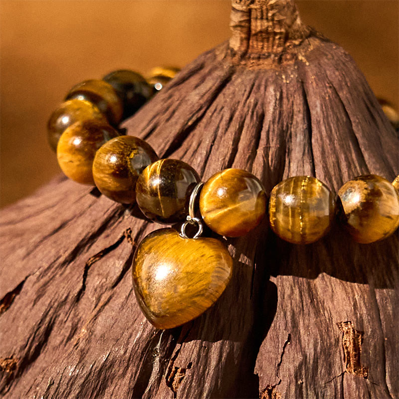 Unisex Healing Crystal Bracelet – Jade, Aventurine, Tiger Eye