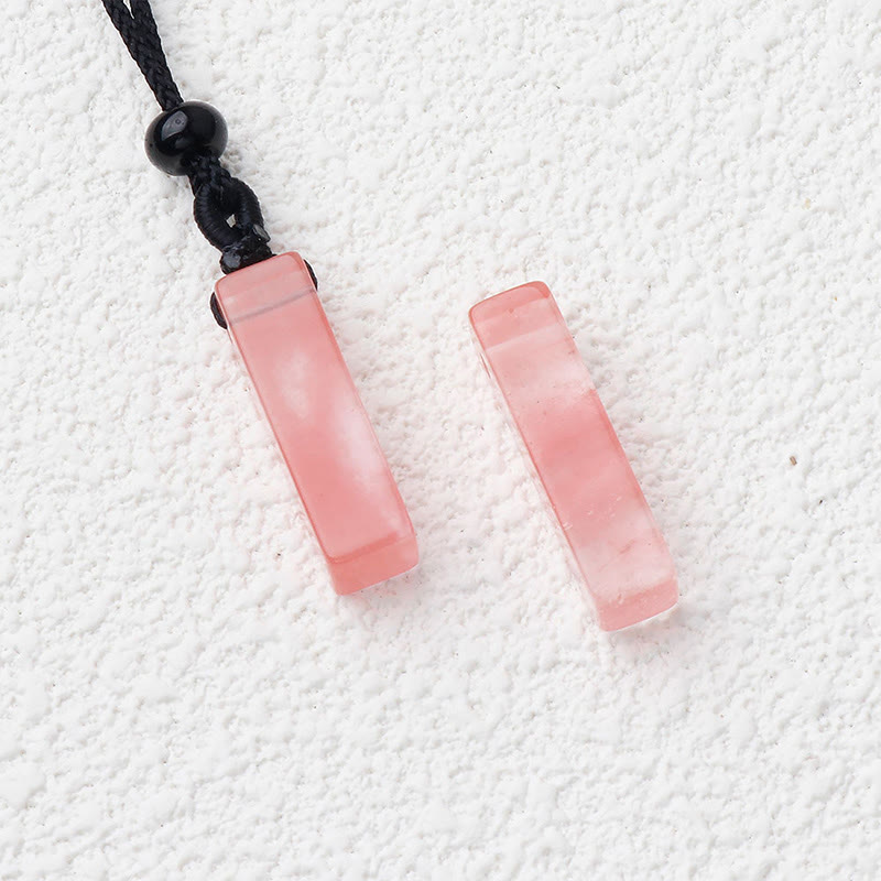Crystal Pendant Necklace – 25mm Gemstone Mix, 55cm Unisex