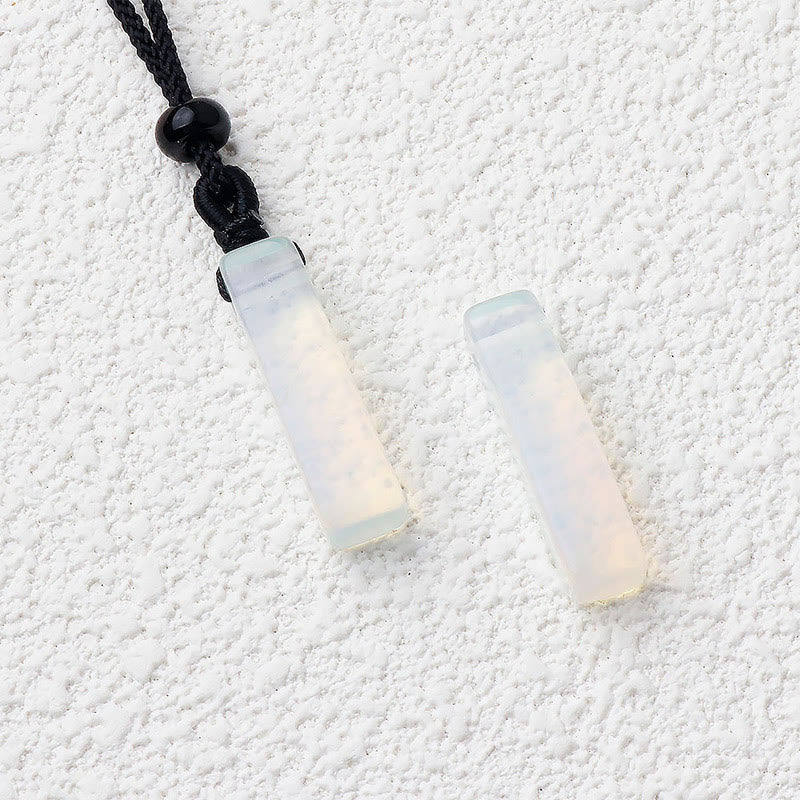 Crystal Pendant Necklace – 25mm Gemstone Mix, 55cm Unisex