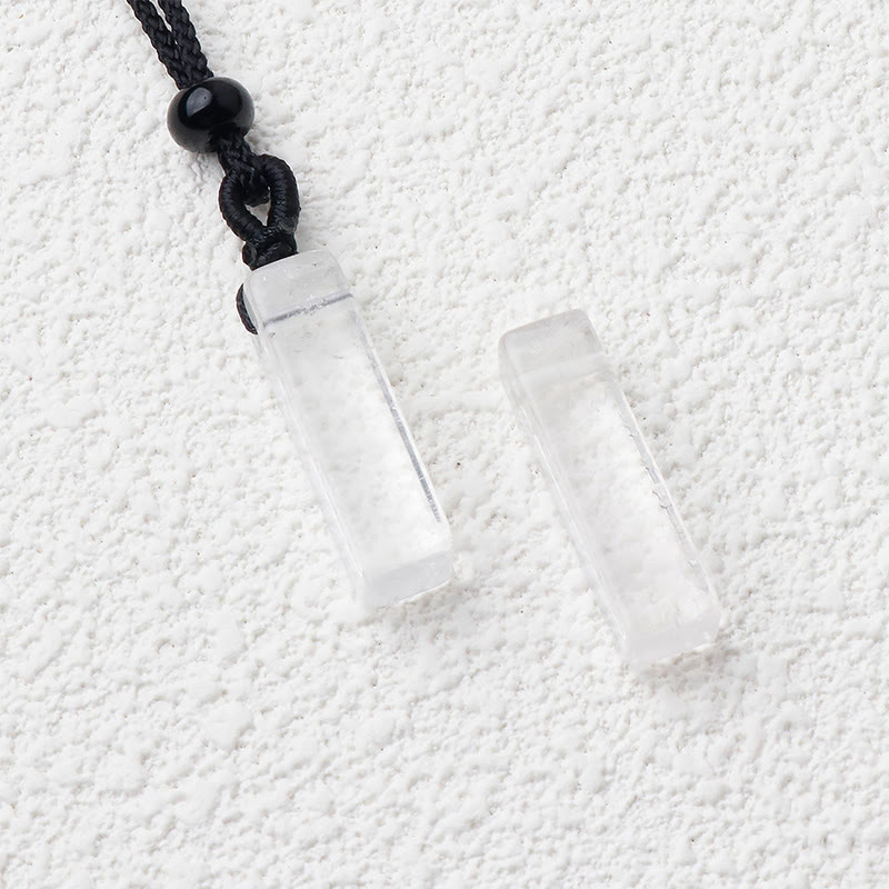 Crystal Pendant Necklace – 25mm Gemstone Mix, 55cm Unisex