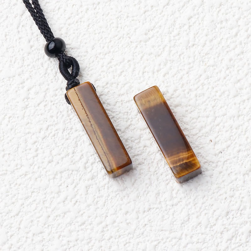 Crystal Pendant Necklace – 25mm Gemstone Mix, 55cm Unisex