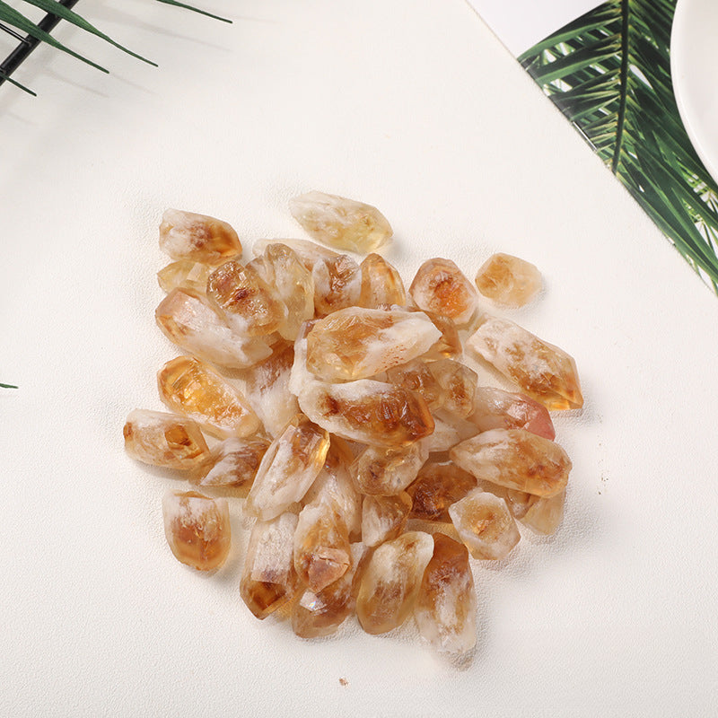 Brazilian Yellow Citrine Tooth Raw Stone – 2–3cm for Manifestation