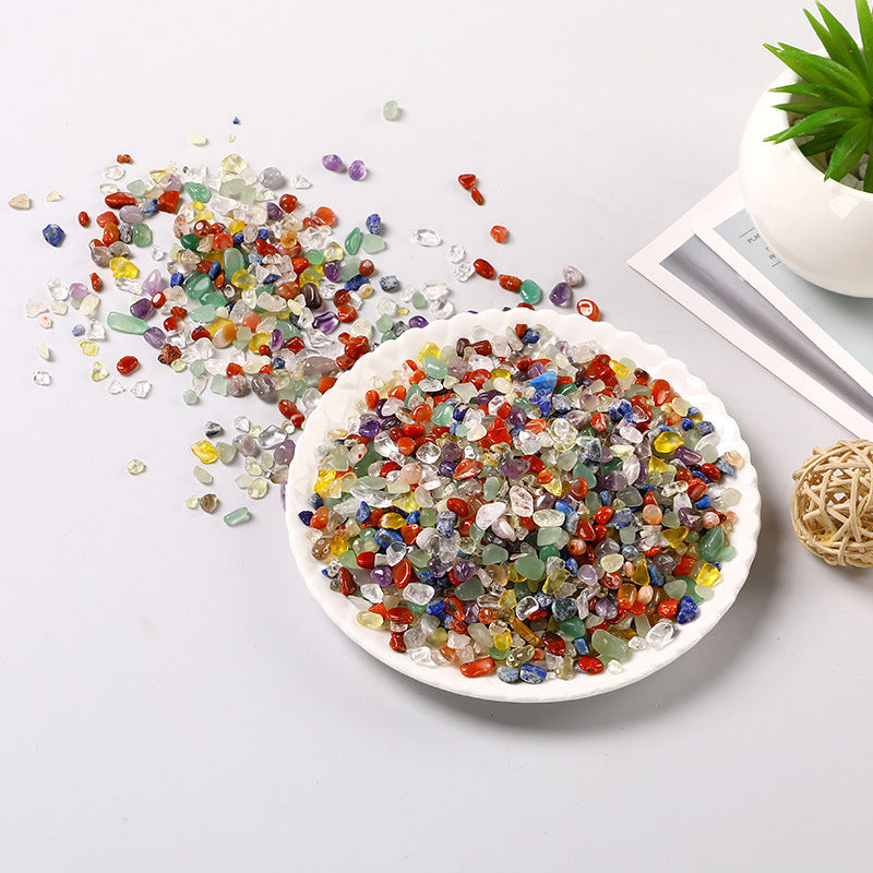 Colorful Crystal Chips – 5–12mm Natural Gemstone Mix for Décor & Rituals