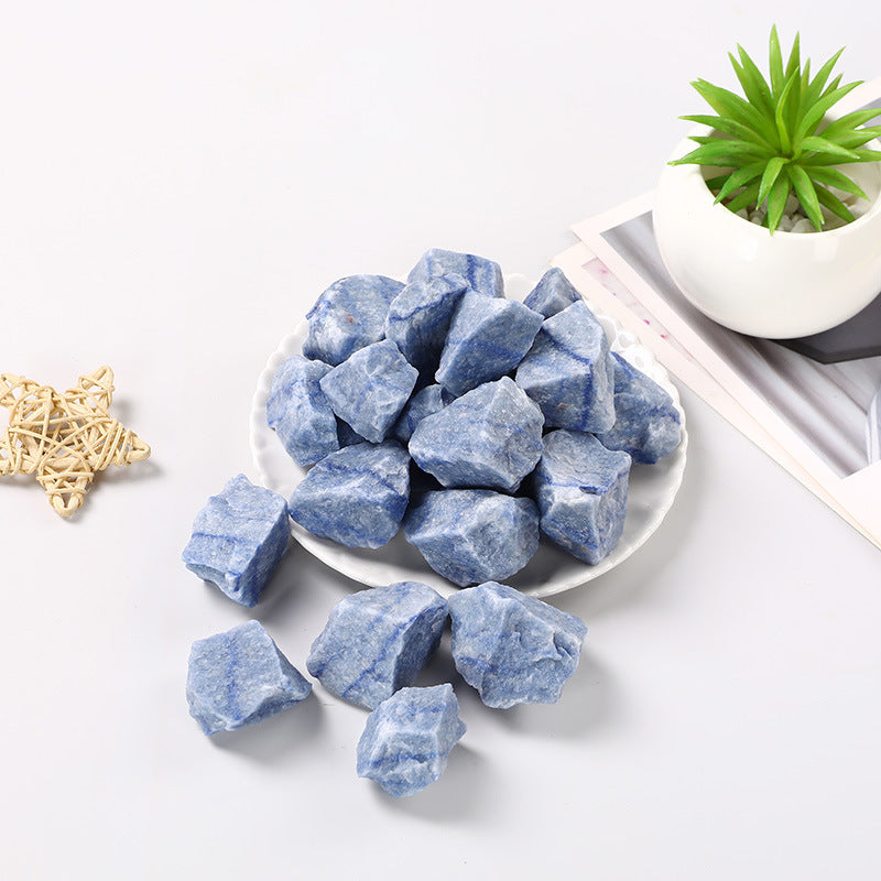 Natural Blue Dongling Jasper Raw Stone – 1–5cm Healing and Calming Crystal