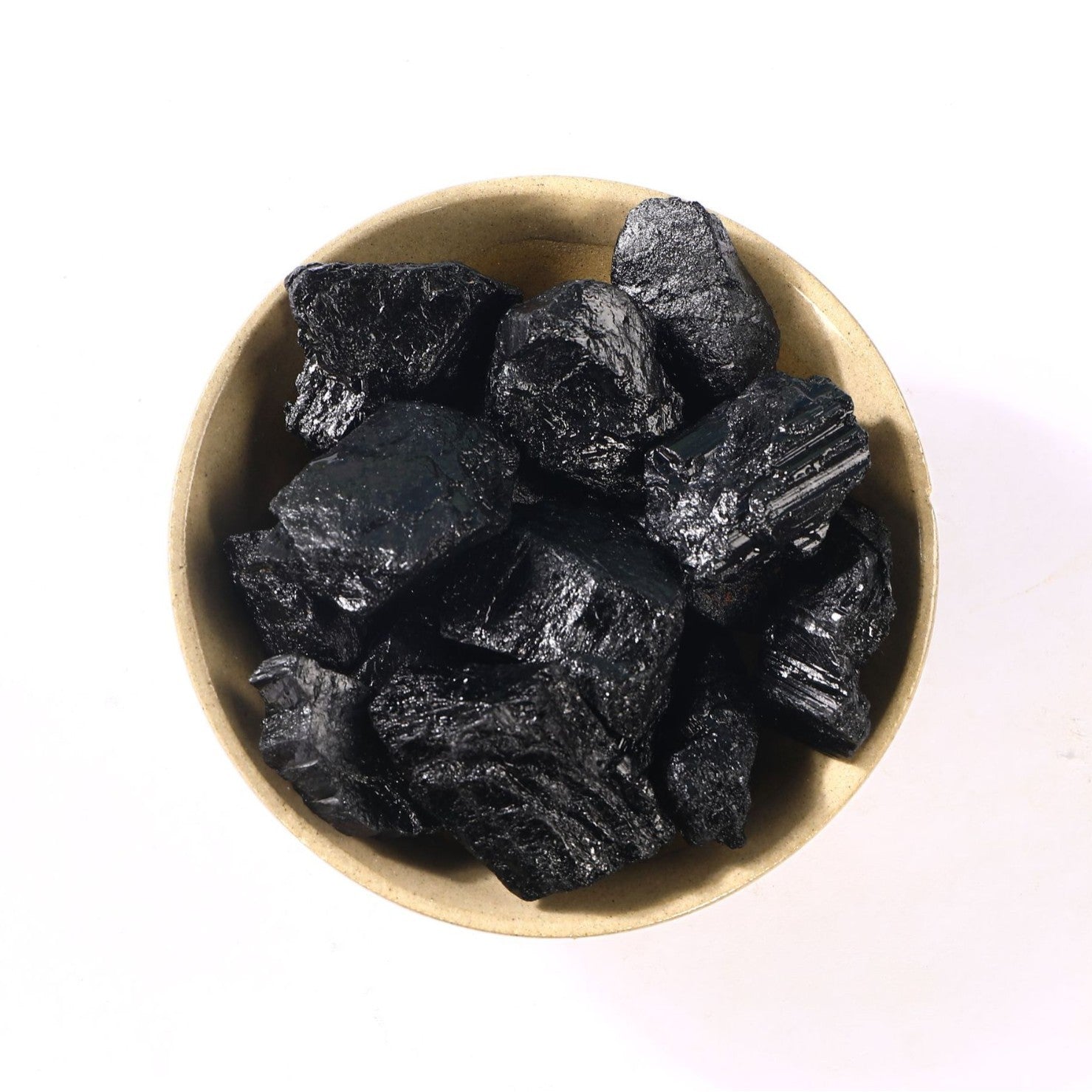 Natural Black Tourmaline Raw Stone – 2–4cm for Protection and Grounding