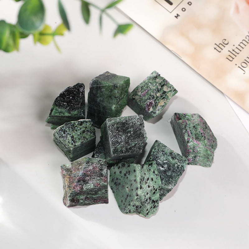 Raw Green Quartz Crystal Chips