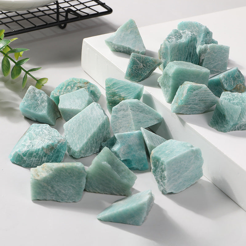 Natural Amazonite Raw Stone – 1–5cm Healing and Communication Crystal