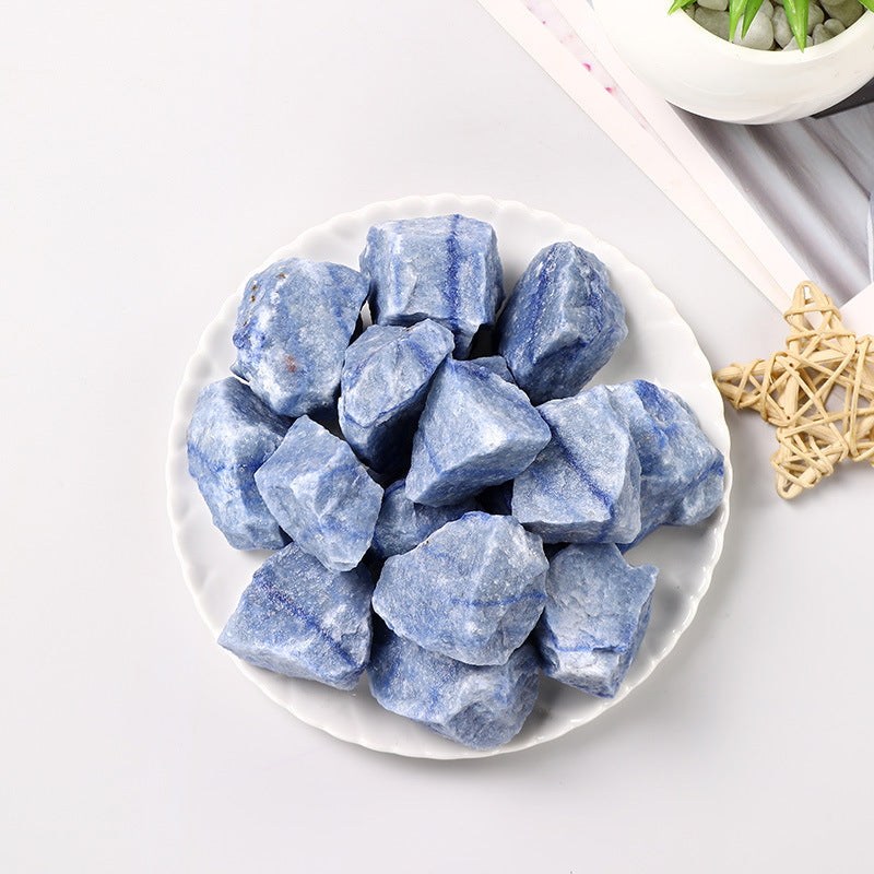 Natural Blue Dongling Jasper Raw Stone – 1–5cm Healing and Calming Crystal