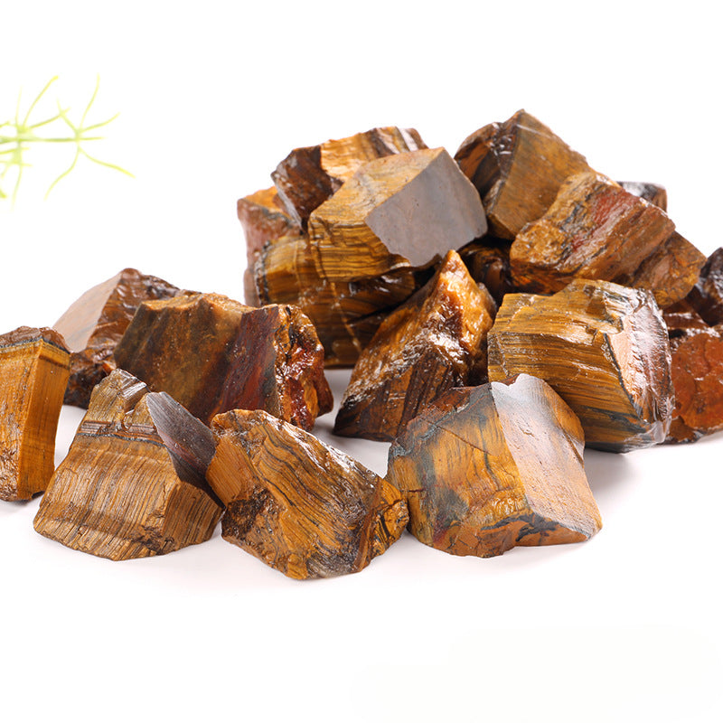 Natural Tiger Eye Raw Stone – 1–5cm Protection and Confidence Crystal