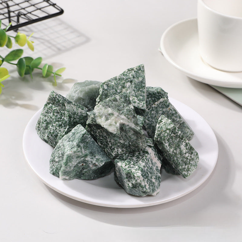 Polished Natural Green Epidote Stone