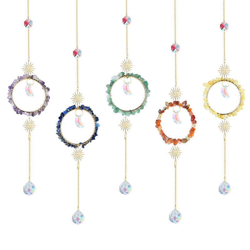 Rainbow Garden Crystal Sun Catcher – 40cm Hanging Decor
