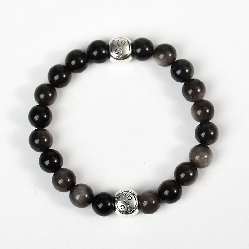 Natural Obsidian Crystal Bracelet | Guardian and Grounding