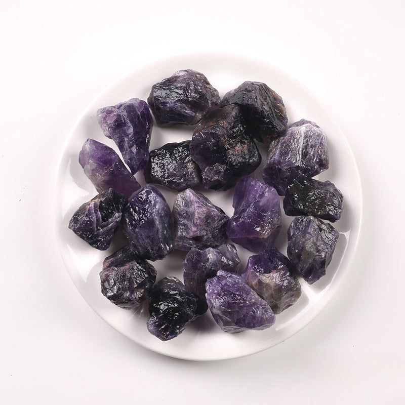 Natural Deep Amethyst Raw Stone – 1–5cm Spiritual and Protective Crystal