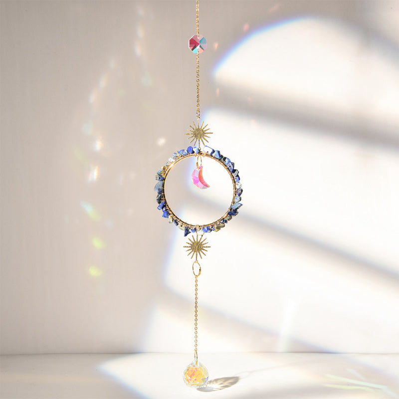 Rainbow Garden Crystal Sun Catcher – 40cm Hanging Decor