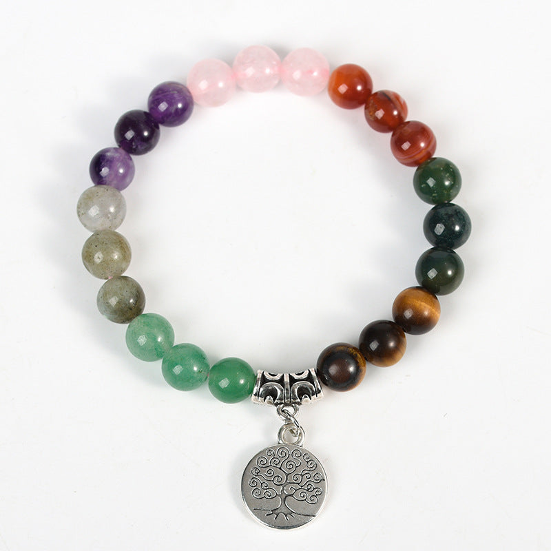Seven-Pulse Crystal Bracelet