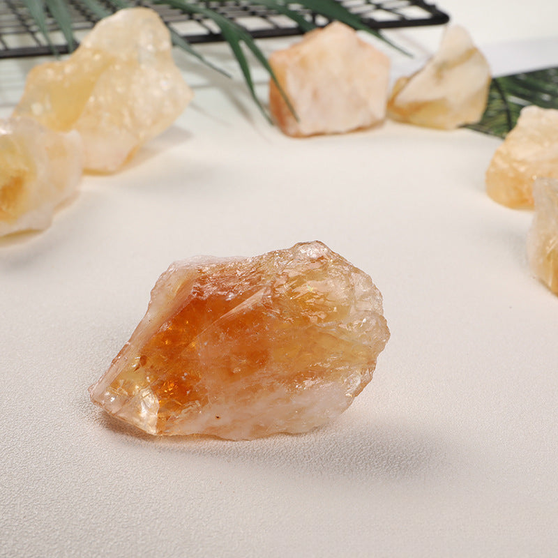 Natural Raw Citrine Crystal Stone | Golden Quartz for Healing & Energy