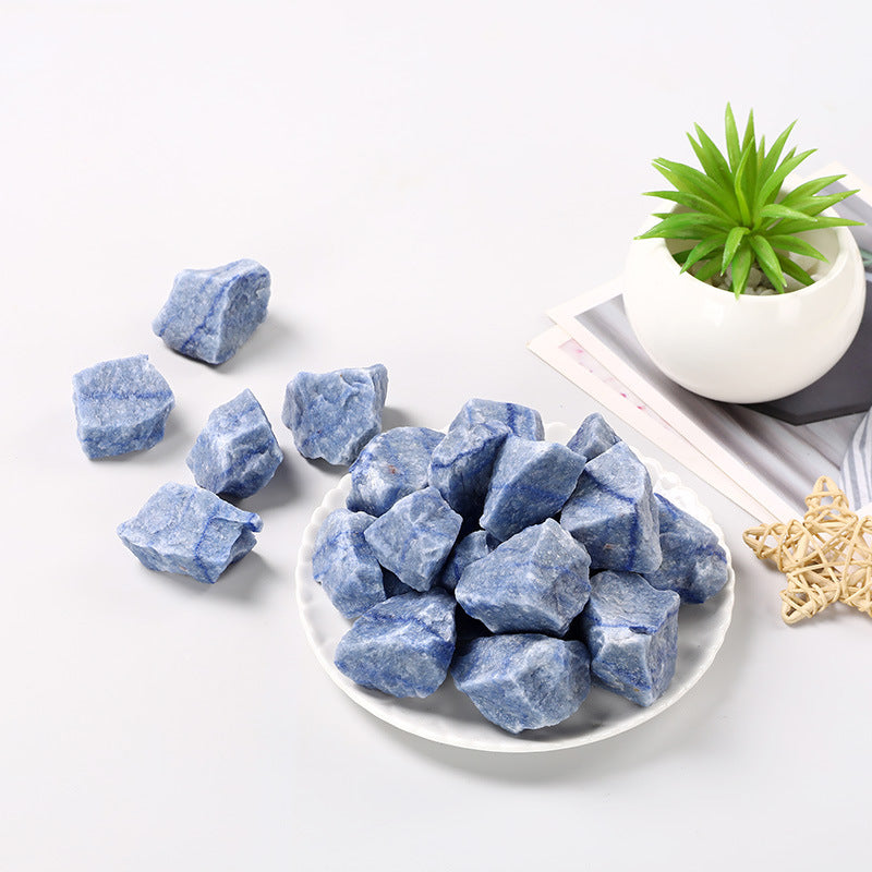 Natural Blue Dongling Jasper Raw Stone – 1–5cm Healing and Calming Crystal