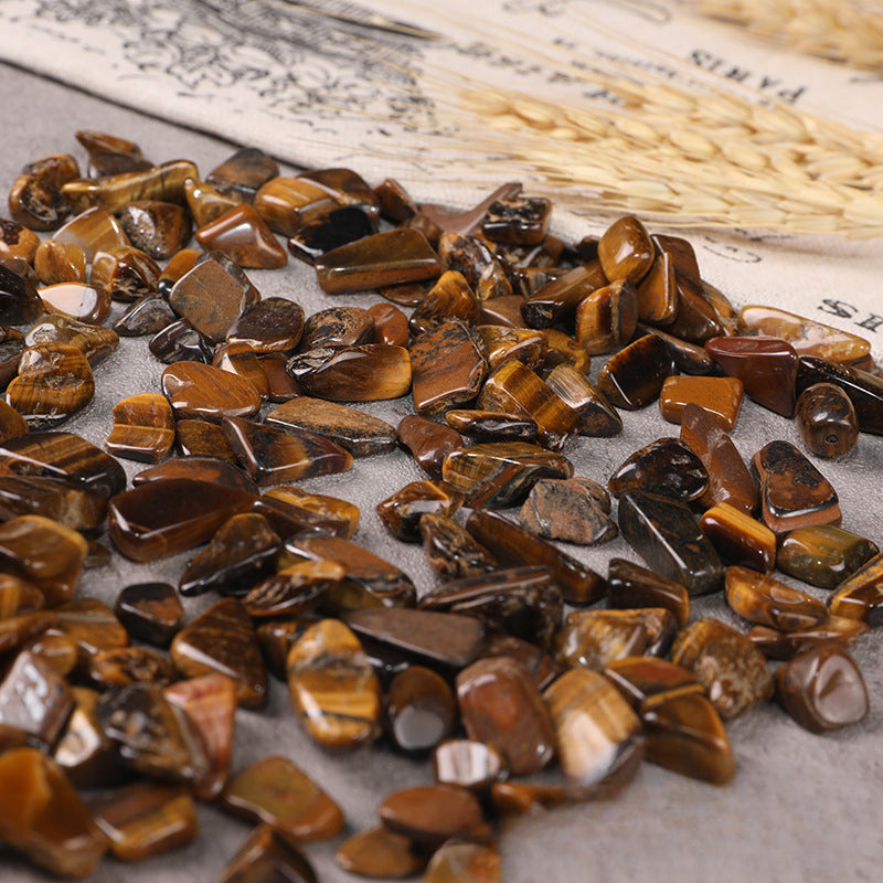 Natural Tiger Eye Cleansing Stones – 3–20mm Grounding and Purification