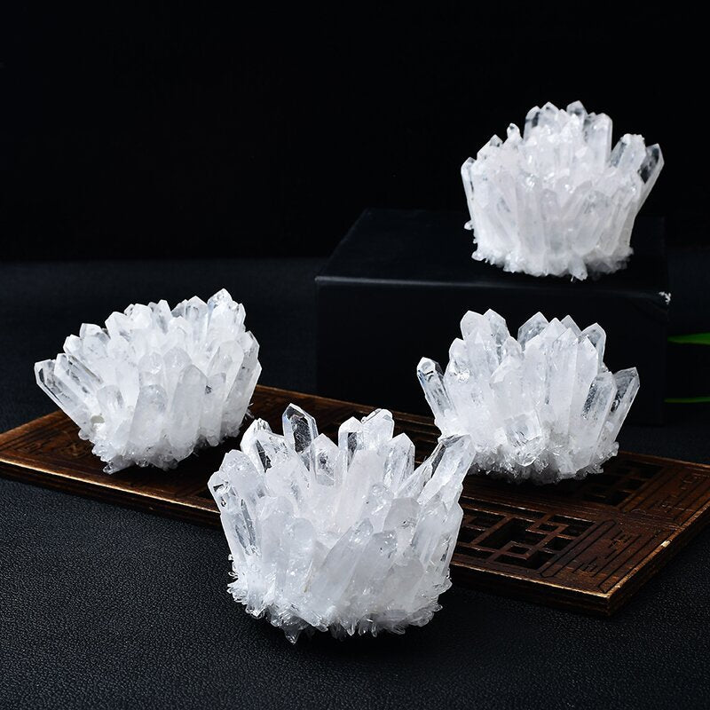 Natural Clear Quartz Cluster Raw Crystal – 240g–500g