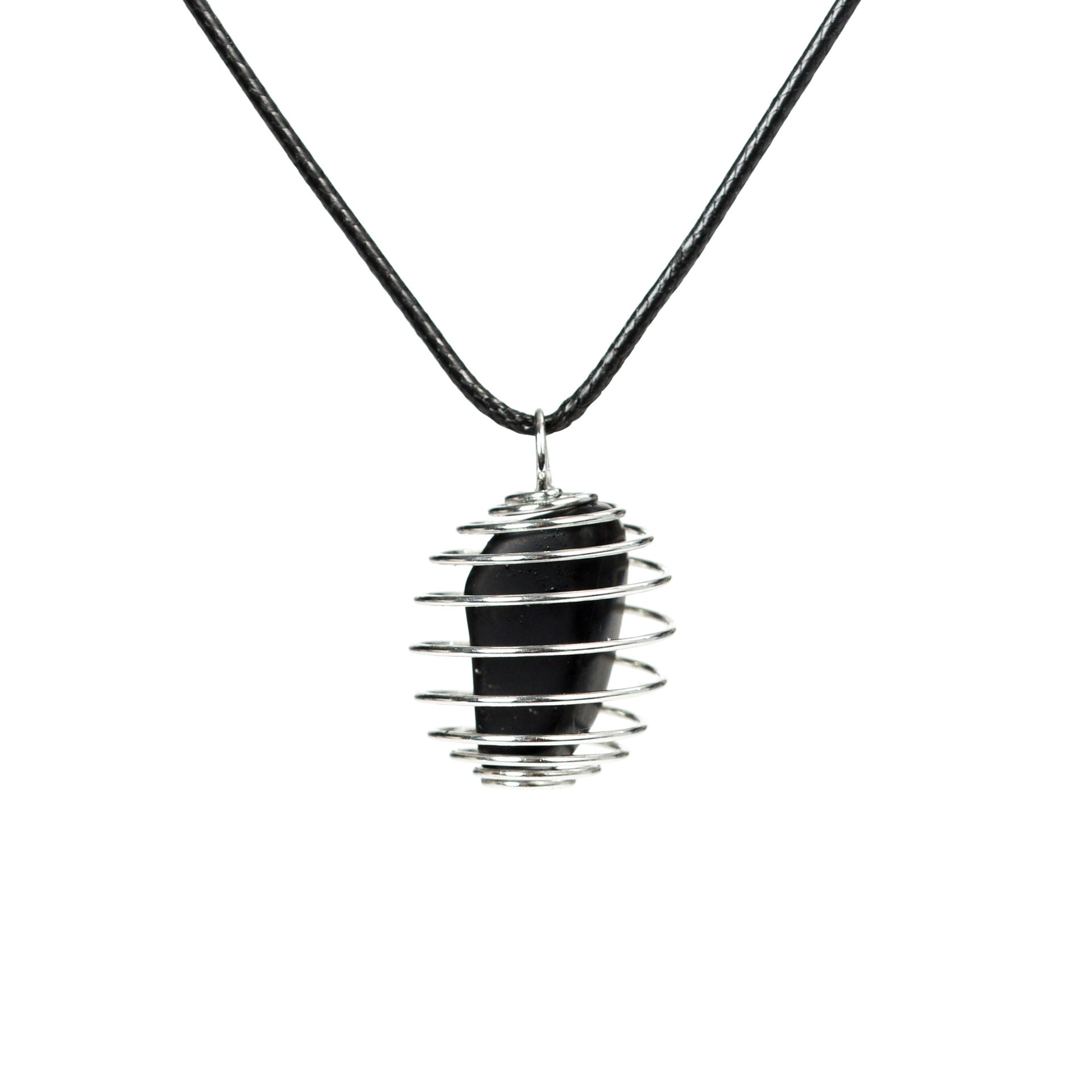 Wire-Wrapped Raw Crystal Pendant Necklace