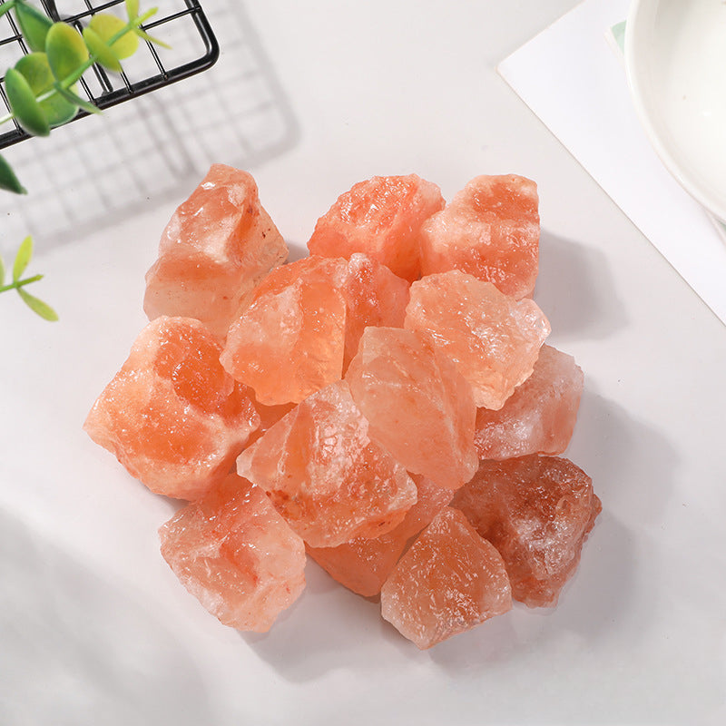 Natural Orange Salt Crystal Raw Stone – 1–5cm for Energy Purification