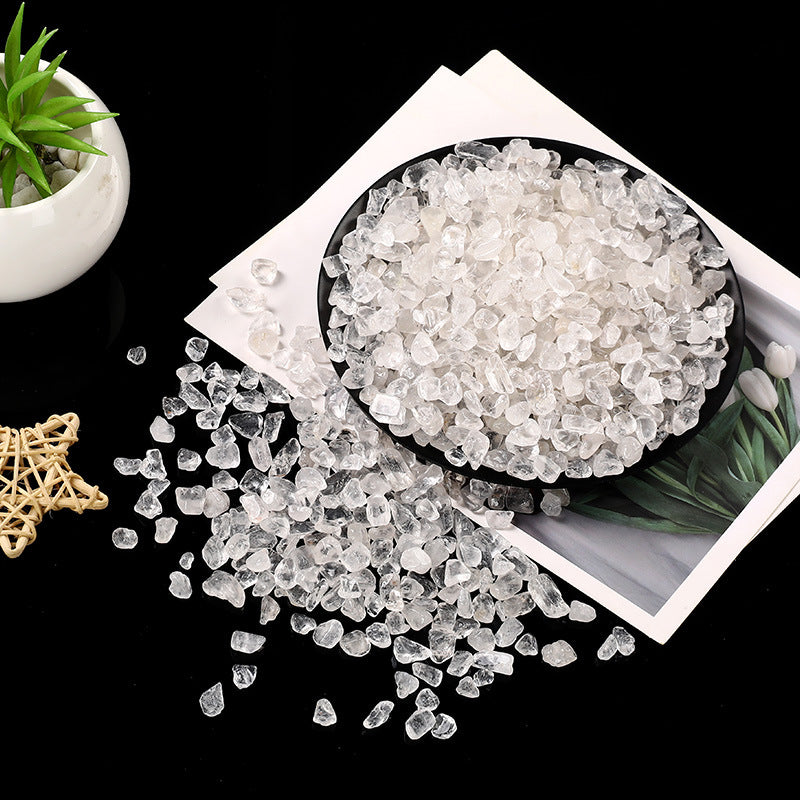 Natural Clear Quartz Chips – 3–12mm Crystal Cleansing Stones