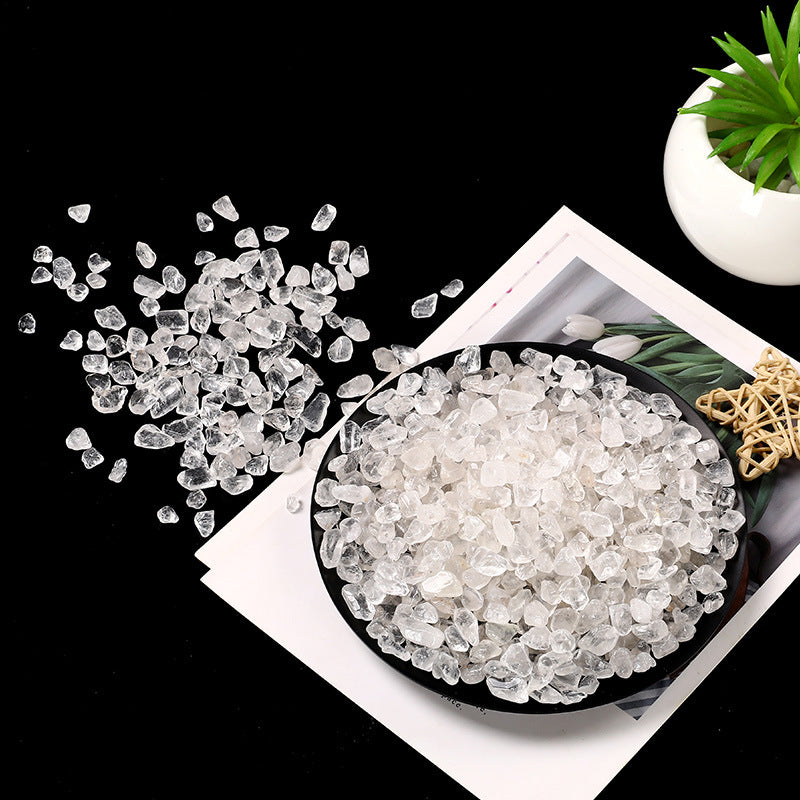 Natural Clear Quartz Chips – 3–12mm Crystal Cleansing Stones